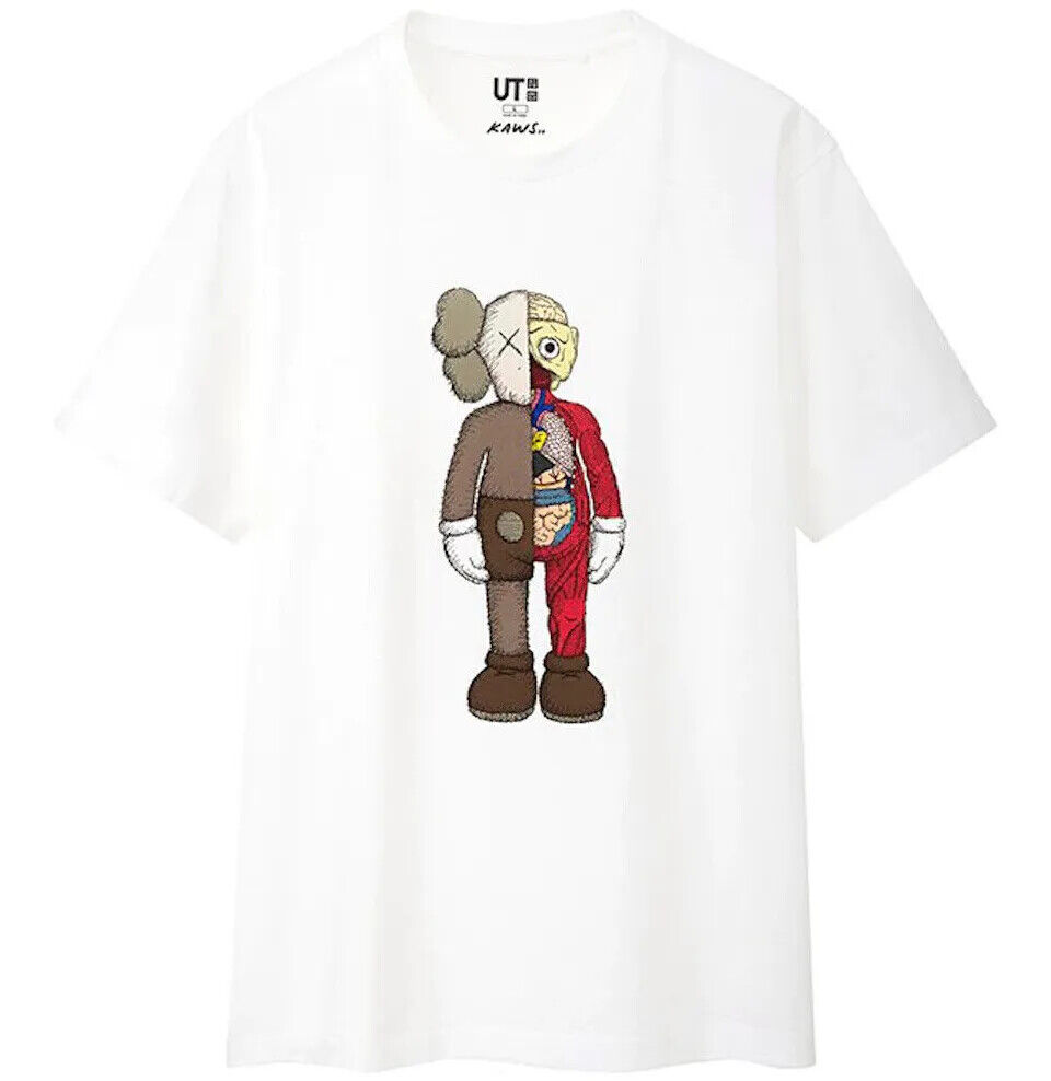 KAWS x UNIQLO, Kaws T Shirt, Flayed Tee, New with Tag, Size KAWS x UNIQLO, Kaws T Shirt, Flayed Tee, New with Tag, Size