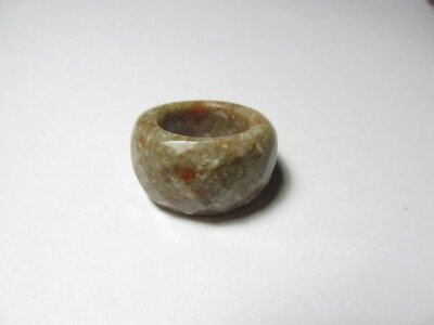Dynamic Solid Genuine Jasper FACETED   Ring Size 8.0    JASR13E