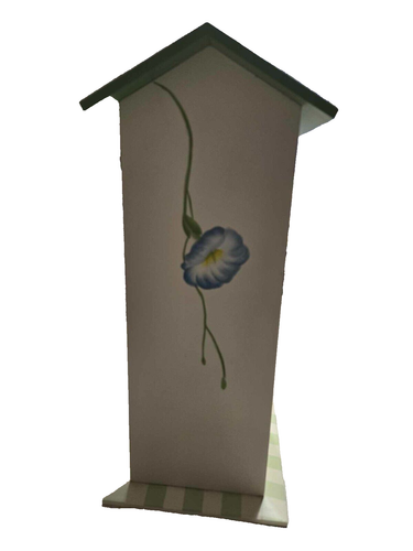 NIB 14" tall Lenox Summer Greetings Wood Hand-Painted Birdhouse READ - Picture 3 of 6