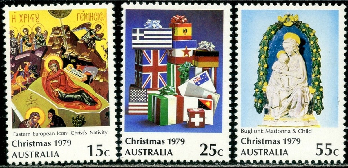 AUSTRALIA Sc#719-721 1979 Christmas Complete Set OG Mint LH | eBay