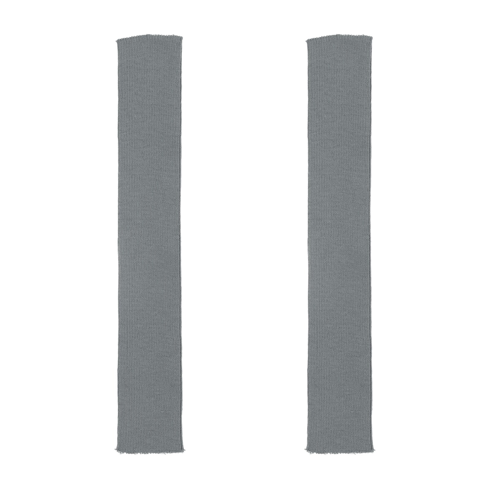 2pcs 40x6cm Elastic Cuffs Ribbed Trims Cotton Fabric Knit Stretch Band Dark Grey