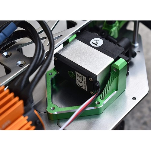 GPM Racing Aluminum 7075-T6 Servo Mount Blue : Losi 1/10 Hammer Rey - Picture 4 of 4