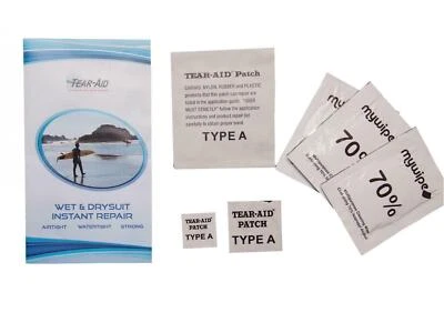 Tear-Aid Neoprenanzug Sofort-Reperatur-Patch Set Typ A x 3 Gummistiefel Gummi