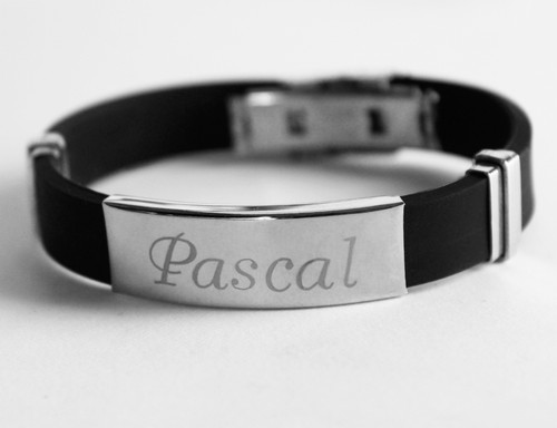 Bracciale Uomo Con Nome - Tono Argento - Gioielli di Natale Regali Per Lui - Foto 125 di 157