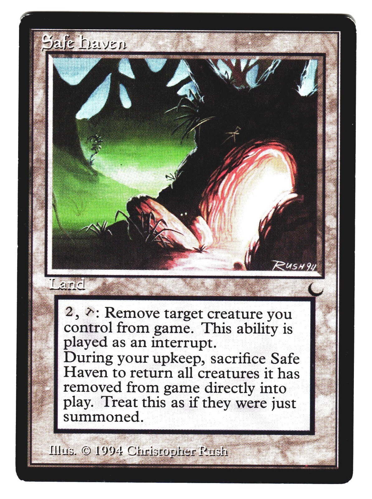 Magic The Gathering MTG - THE DARK 1994 DRK - #118 Safe Haven x1 LP