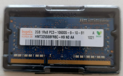 2 Gb 1Rx8 PC - 10600S Netbook - Laptop RAM DDR3 RAM -Arbeitsspeicher