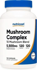 Nutricost Mushroom Complex 10 Mushroom Blend - 120 Caps - EXP 01/2028