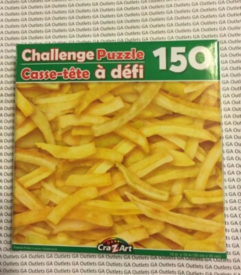 Cra-z-art Challenge Puzzle French Fries 150 pcs  Jigsaw 12x12  