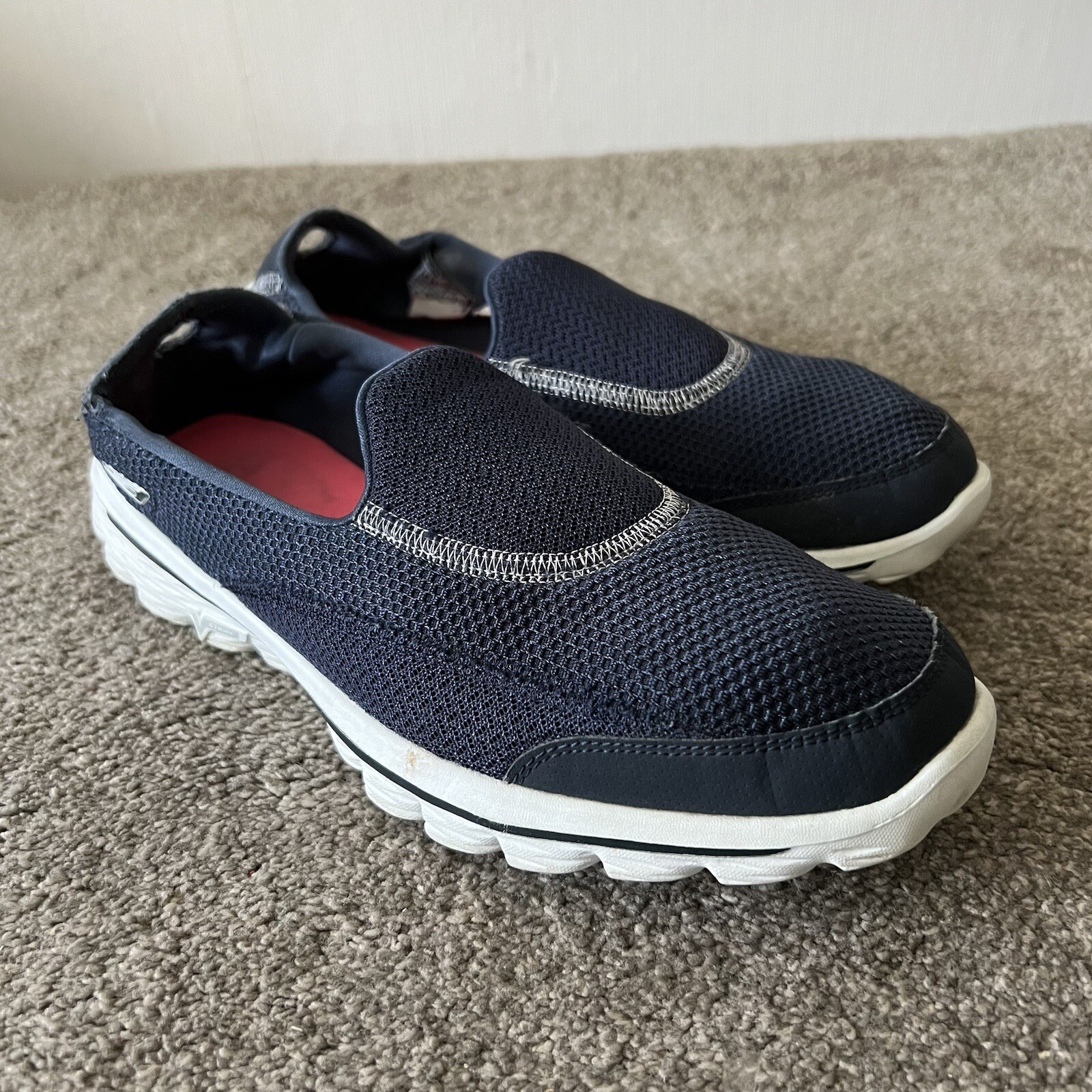 Skechers UK Size 6 (EU 39) Womens Navy Slip On Trainers eBay
