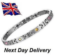 Hematite Energy Power Bracelet Health Bio Armband wristband Bangle Cuff Magnetic