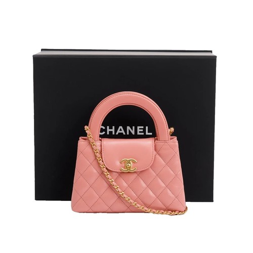 CHANEL 00C CC Coco Mark Belt Vinyl Women\'s Pink Pre-Owned CHANEL 00C CC Coco Mark Belt Vinyl Women main image 3