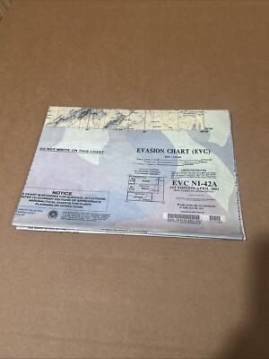 Evasion Chart, EVC NI-42A - 1st Edition April 2001 Iran Pakistan AFG GWOT
