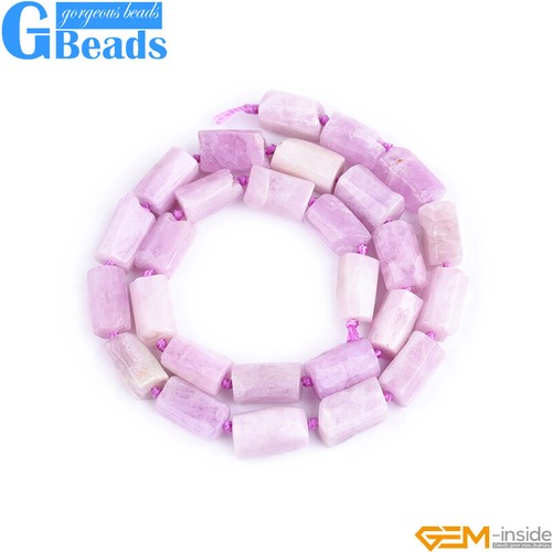 Natural Assorted Gemstone Faceted Tube Column Beads for Jewelry Making 8x12mm - Picture 147 of 192