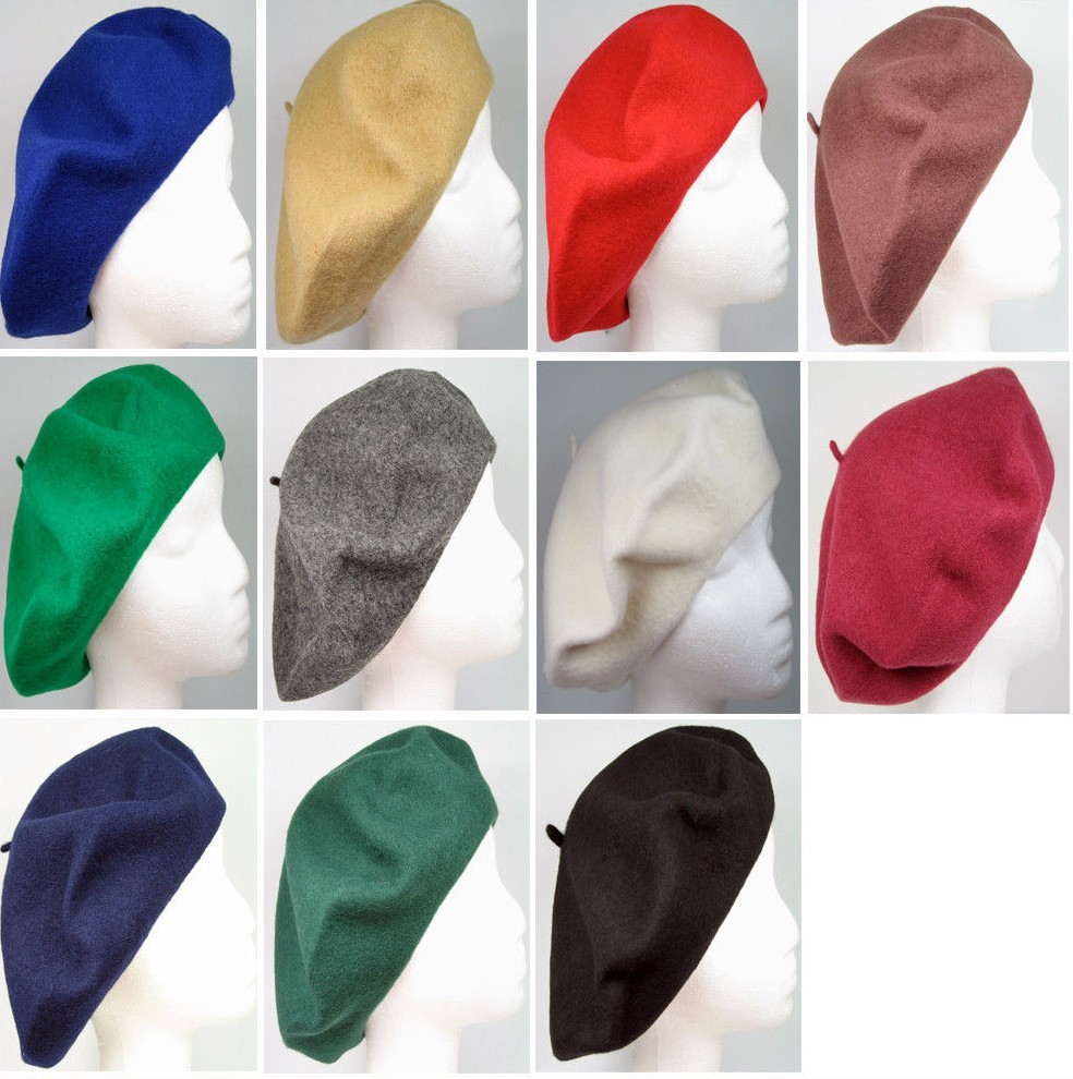 8337 Women\'s Wool Blend Beret Hat, French Classic Soft Slouchy Solid Colors French Wool Beret Hat for Women - Classic Slouchy Knit  main image 4