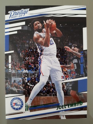 2021-22 Panini Chronicles Prestige Joel Embiid Green #72 Philadelphia 76ers NBA