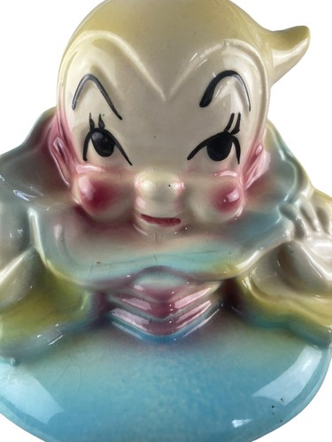 American Bisque Clown Jack In The Box Cookie Jar USA Circa 1950's - Picture 10 of 24