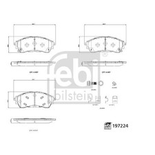 Satz Bremsbeläge Bremsklötze vorne für Ford Ranger TKE | 24153505