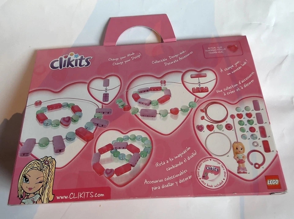 Lego Clikits Pretty in Pink Jewels-n-More Set 7533 Schmuck und Schlüsselanhänger - Bild 2 von 4