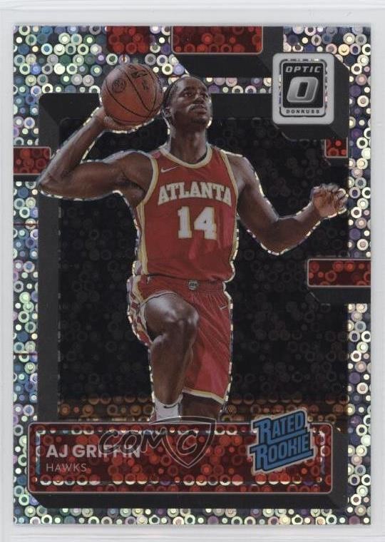 2022 Panini Donruss Optic Rated Rookie Fast Break Holo Prizm AJ Griffin #204 1u6