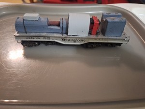 Unknown HO  Westinghouse 8 Axle Train Car. 