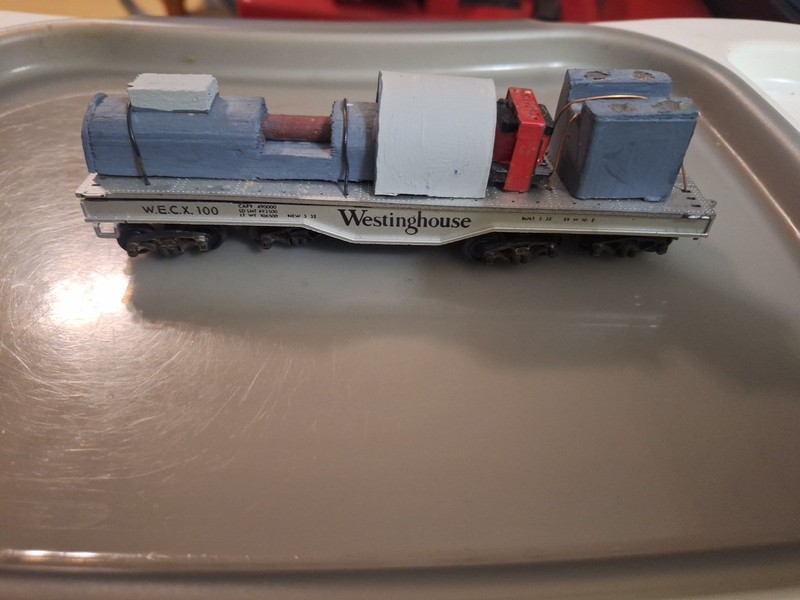 Unknown HO  Westinghouse 8 Axle Train Car. 