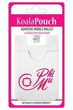 Sorority Shop Phi Mu - 2.25"W x 3.25"L, White with sorority specific colors