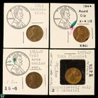 Lot of 4 Coins - Lincoln Cents with Mint Errors: 1941, 1944, 1944-D & 1959-D