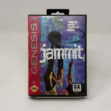 Jammit Sega Genesis 1994 Virgin Street Basketball CIB Case Manual T-70296