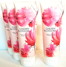 Bath Body Works Original CHERRY BLOSSOM Triple Moisture Body Cream, 8 oz NEW x 4