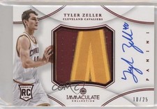 2012 Immaculate Premium Signatures Chinese Red 10/25 Tyler Zeller Patch Auto fj7