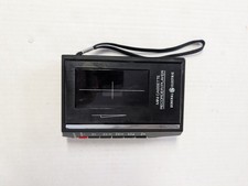 General Electric Mini Cassette Recorder Player 3-5503A Black Battery Operated