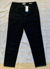 BNWT "Joules" Hesford Ivory Relaxed Fit Trousers, 8, 10