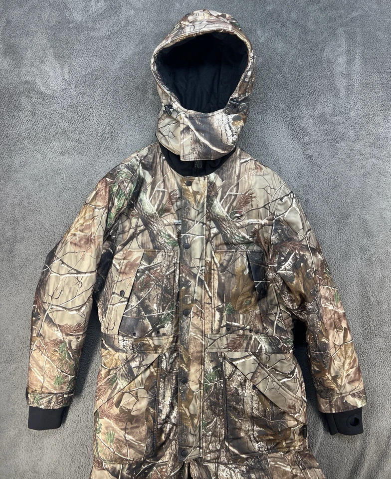 RedHead Camo Silent Stalker Hunting Coveralls Sz L Bonedry Thinsulate Waterproof - Image 2 of 4