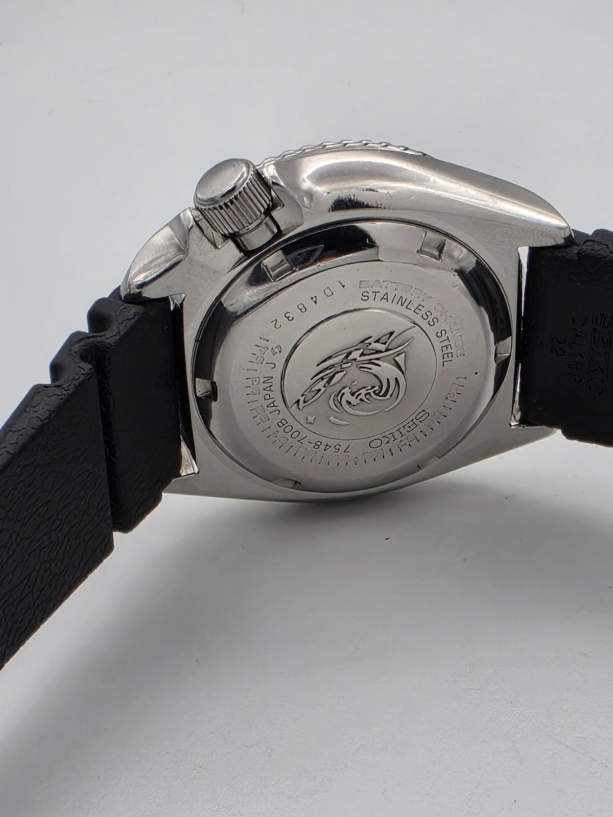 SEIKO 7548-700B PEPSI JDM QUARTZ DIVER SERVICED VINTAGE DECEMBER 1981 KANJI NICE image 6