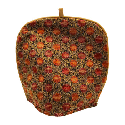 Vintage MCM Style Teapot Cozy Warmer Cover Geometric Orb Brocade 11''