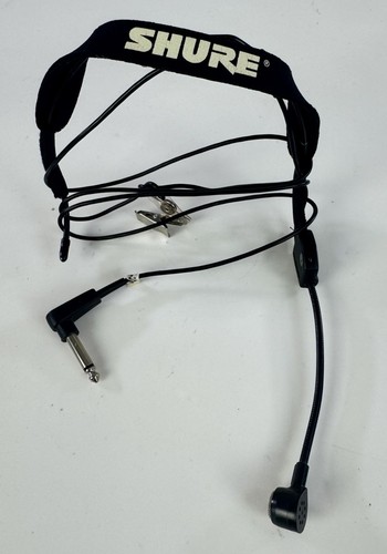 Shure WH20 Dynamic Headset Microphone (Wired) with 1/4" TS Connector - Black