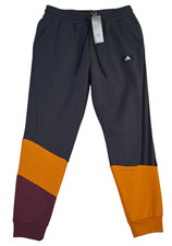 Adidas Fleece Colorblock Pants Joggers Men's Large Multi Sport NWT