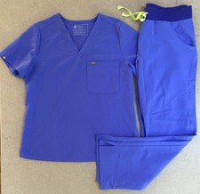 FIGS Kade Scrub Pants Catarina Scrub Top Set Blueberry Women s Medium