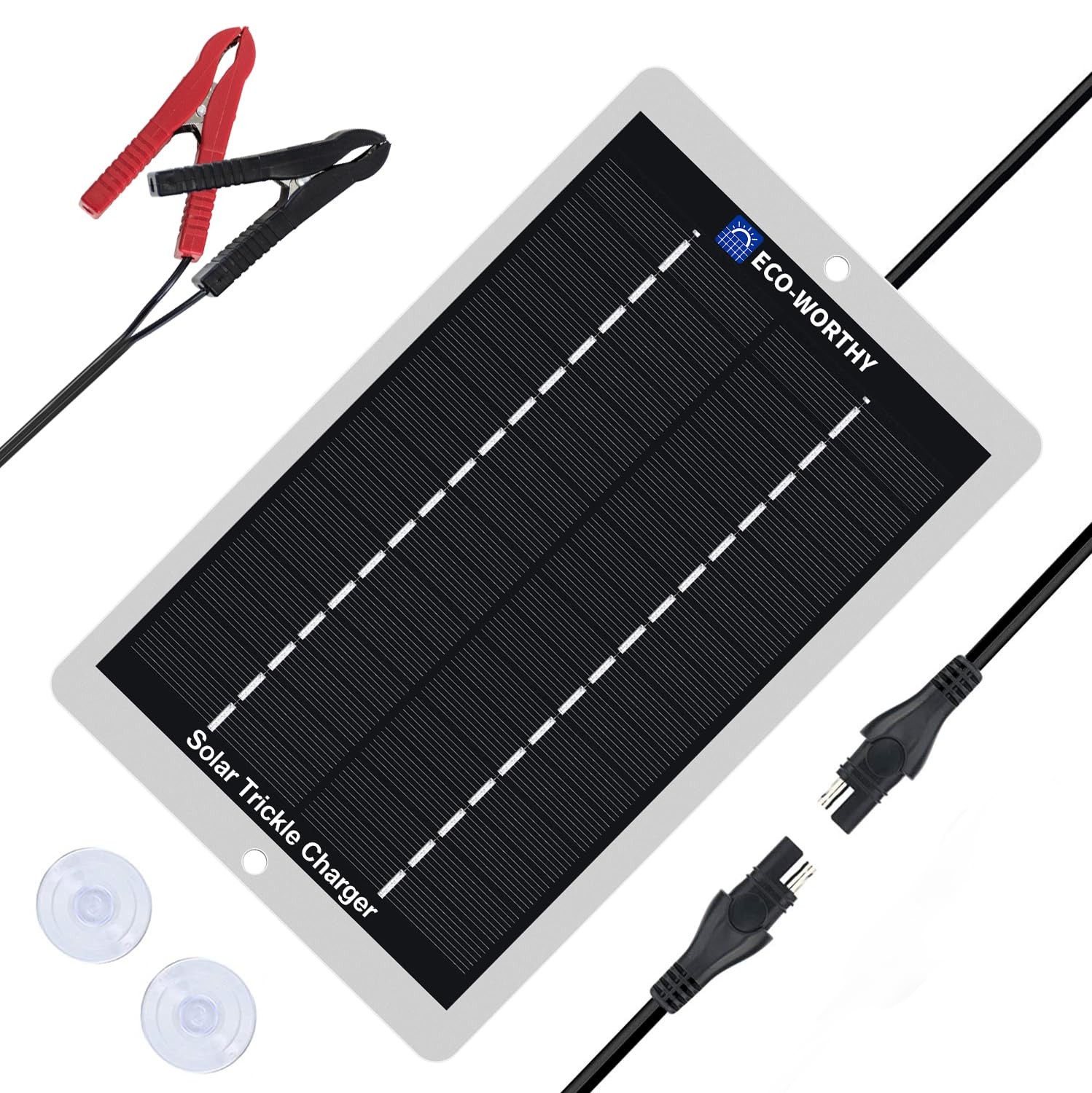 ECO-WORTHY Solar Battery Charger 12 Volt Waterproof Portable