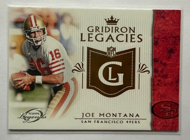 2011 Topps Gridiron Legends #GL-JM Joe Montana Gridiron Legacies