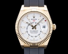 Rolex 336238 Sky-Dweller 18K Yellow Gold White Dial