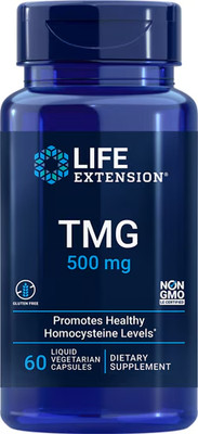 Life Extension, TMG, 500 mg, 60 flüssige vegetarische Kapseln
