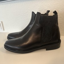 Gianluca Pisati Matilde 1 Stiefelette Gr.37 Leder NP.179€ Neu OVP Schwarz
