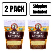 Organic Yellow Cornmeal Pack of 2 1.75 lb Non-GMO Shipping Included Gr