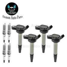 4pcs Ignition Coil and Spark Plug For 2012-2017 Toyota Prius V 1.8L L4 UF619