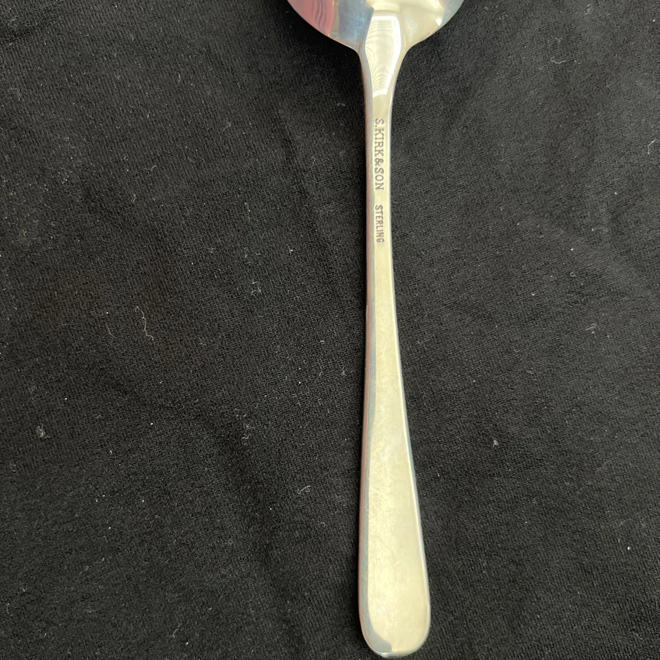 Cuchara sopera crema plata esterlina antigua Maryland 6 1/4" nueva Foto 2 de 4