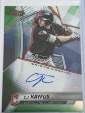 2025 Bowman Best C.J. Kayfus Green Refractor On-Card Auto Best of 2025 #92/99