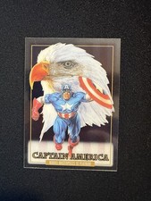 2024 SKYBOX Marvel Masterpieces 92 Platinum #16 CAPTAIN AMERICA Clear Cut