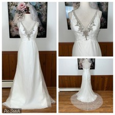 Stunning Forever Yours Beaded Mesh Wedding Gown 