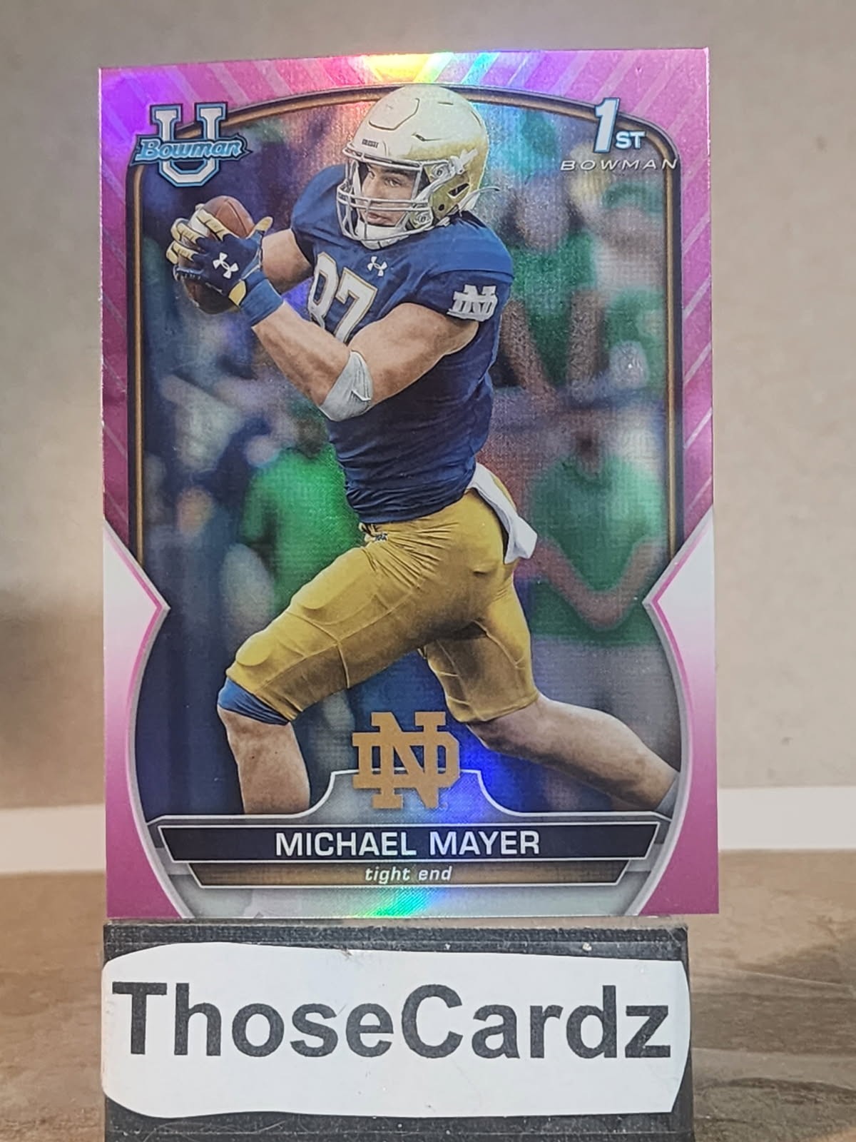 2022 Bowman U Chrome Pink Refractor 1st Bowman #41 Michael Mayer
